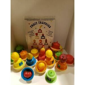 Vtg Mini Fruit Trophy Charms Gumball Vending Prize LOT 8 Random Pick SKU 23/26